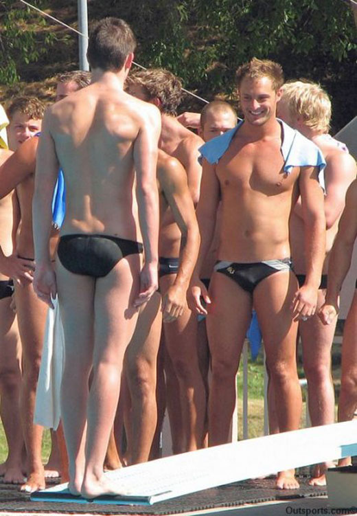 Swimmers Checking Each Other Out