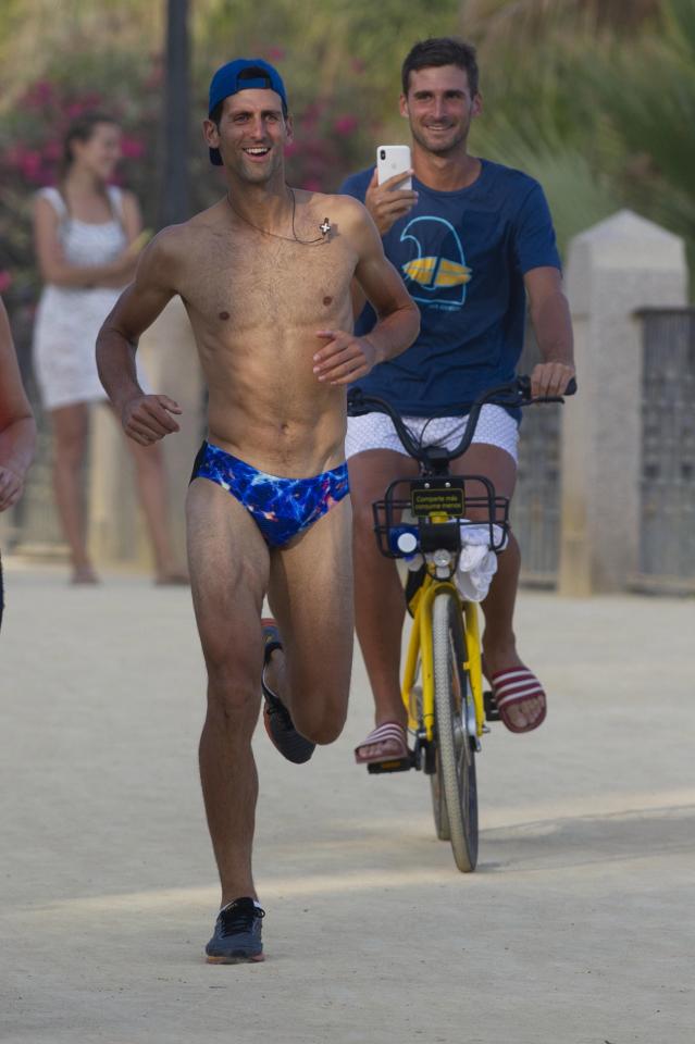 Novoak Djokovic in Speedos